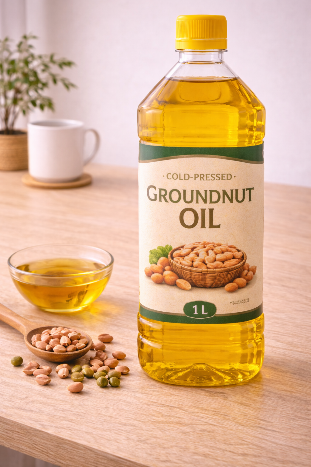 Cold-Pressed Groundnut Oil (1 L)
