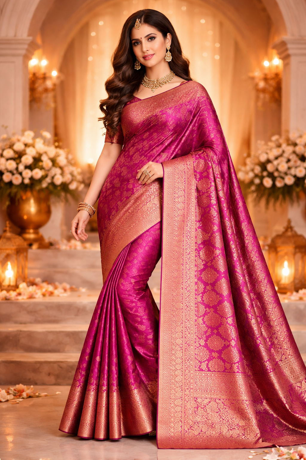 Banarasi Silk Saree Set